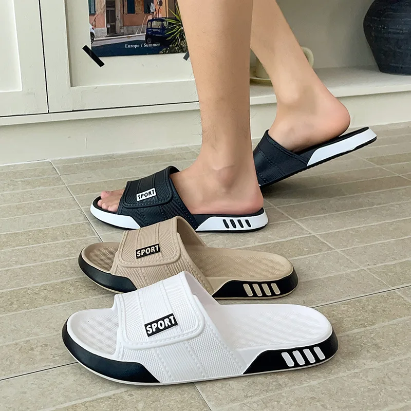 Big Size 40-47 Soft Bottom Sports Eva Slippers Men's Summer Fashion Indoor Outdoor Home Shallow Slippers Man Streetwear Sandals image 6