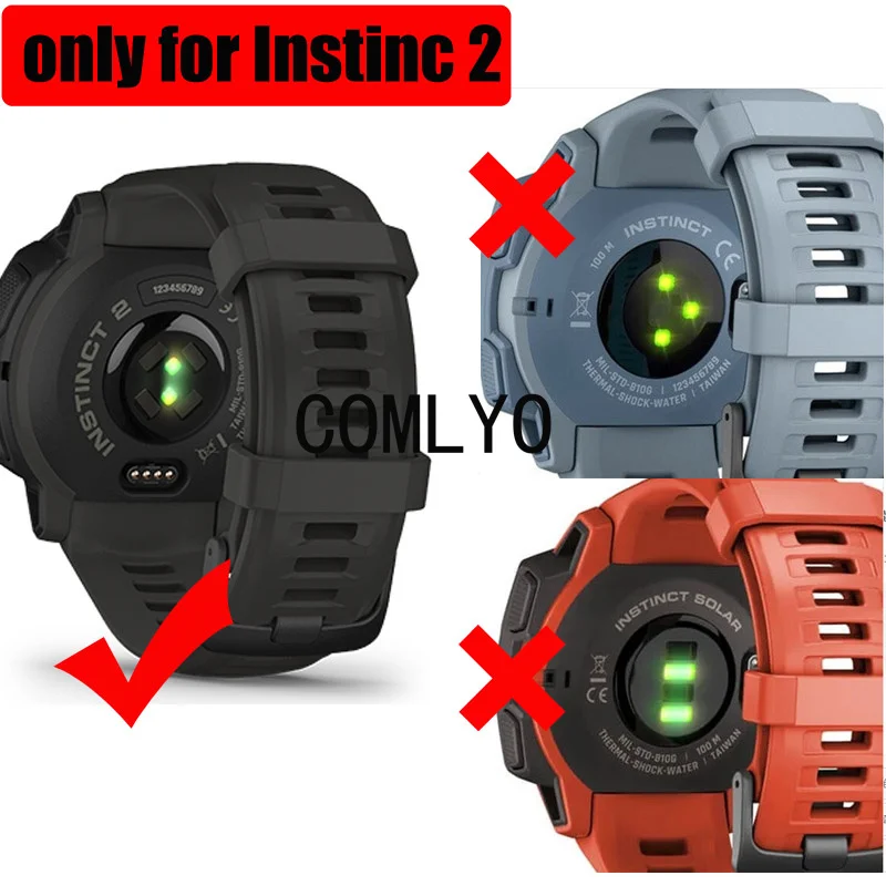 For Garmin Instinct 2 Case Protective Shell Smartwatch TPU Cover Bumper Instinct2 Solar Tactical Sports Screen Protector