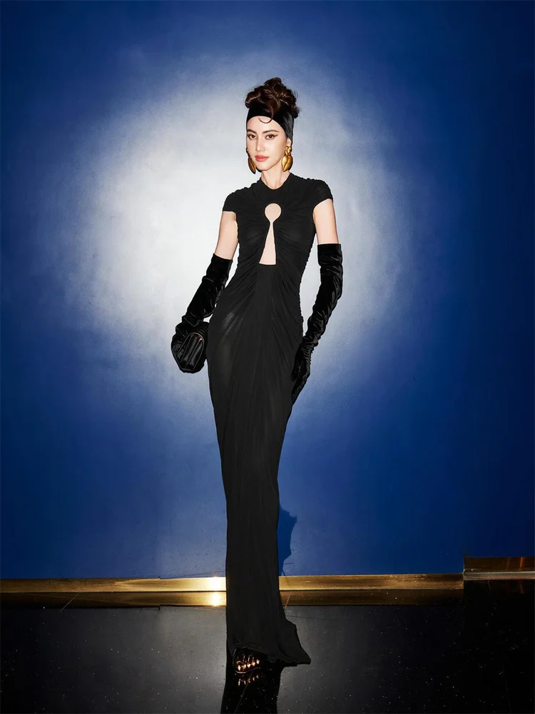 

Длинная юбка Ele Par Dr Faionable, плиссированное кружево, ажурное свадебное банкетное вечернее платье из смеси полиэстера и спандекса