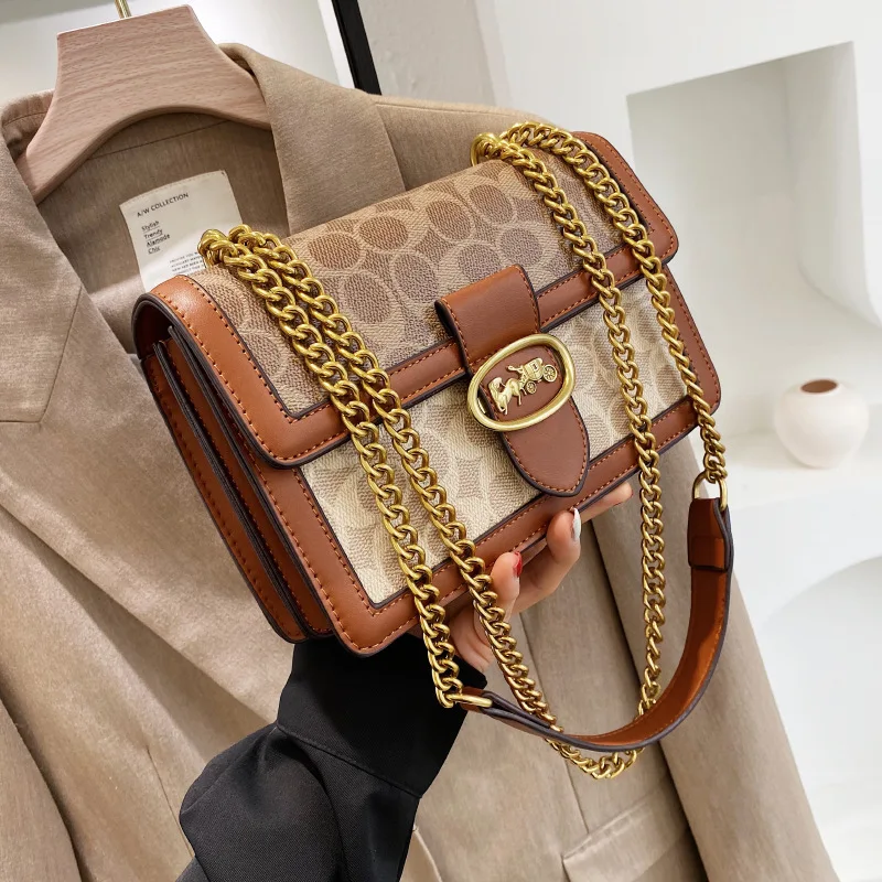 New Fashion Women's Bag Trend Brand Retro Chain Shoulder Bag High Quality Classic Ladies Crossbody Bag Designer Luxury Handbag