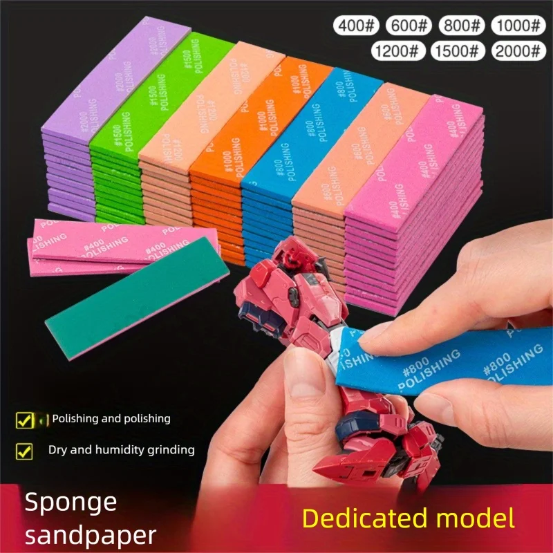 

Набор из 18 штук наждачных губок, инструменты для моделирования, двойного назначения (для сухой и влажной обработки), для полировки поверхностей, инструменты для полировки, бумага с карбидом кремния различной зернистости, профессиональные инструменты для 