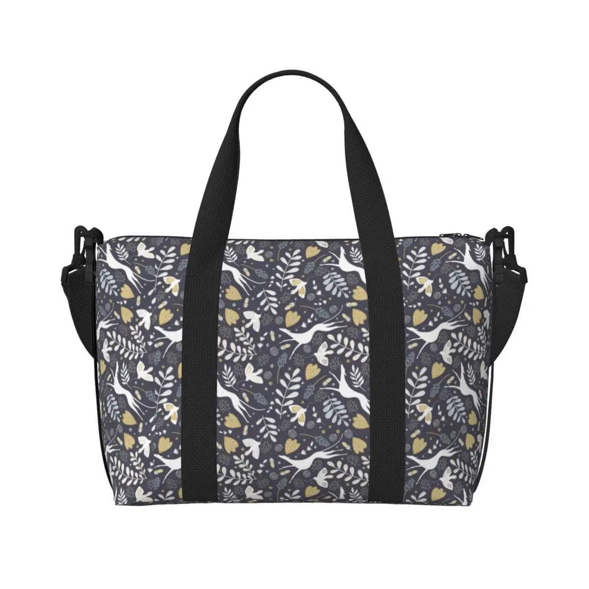 

Custom Magic Night With Sighthound Paloma Grocery Shopping Tote Bag Women Capacity Dog Whippet Greyhound Gym Beach Travel Bags