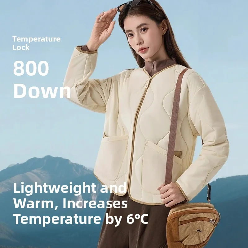 

Banana Le down Jaet CL002 Women's Lightweight Warmth Windproof hine Waable Cotton Coat Outdoor Sle Loose Fit Pure ...