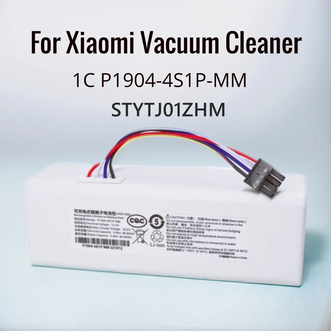 14.4V 9800Mah P1904-4S1P-MM Xiaomi Mi Jia 1C STYTJ01ZHM Robot Vacuum Cleaner Accessories