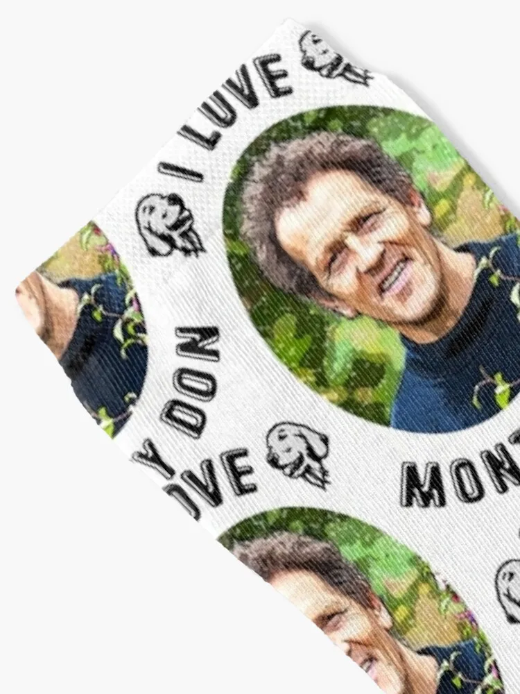 I LOVE MONTY DON GARDENER Socks Soccer Running new year Socks Women Men's