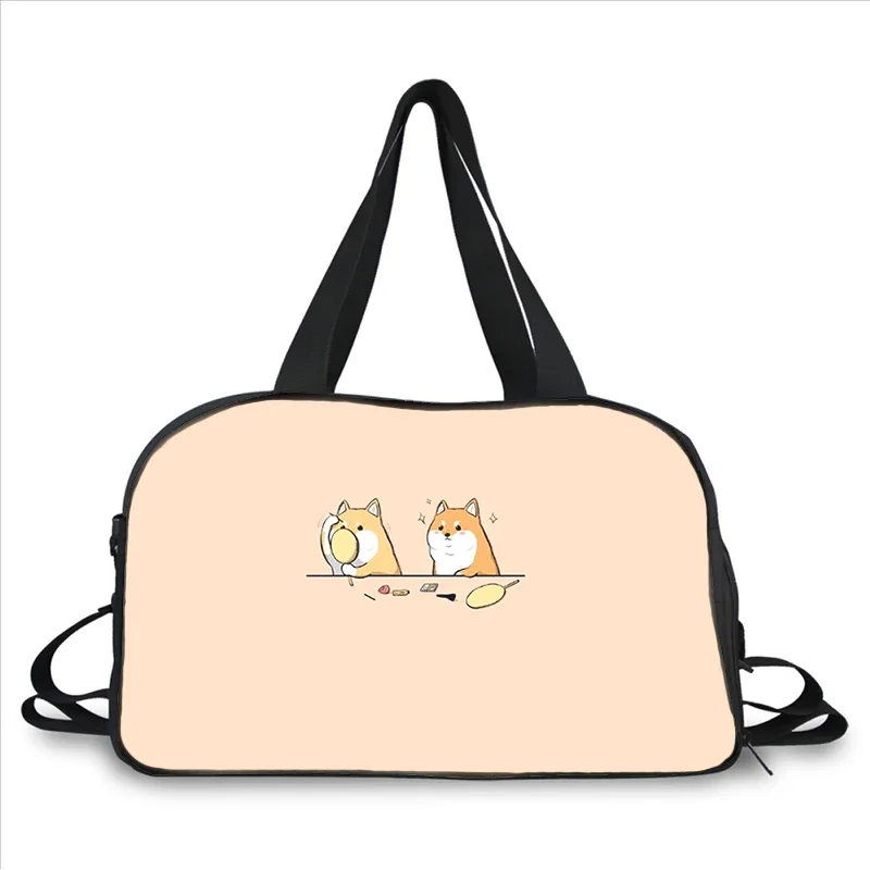 cartoon schattige hond 3D-printen modetrend draagbare multifunctionele messenger bag reistas met grote capaciteit