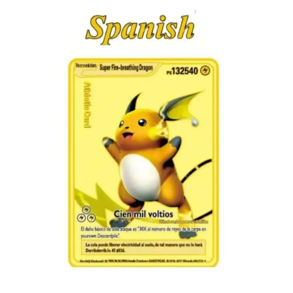 Spanish metal card collection, anime character battle collection, toy card