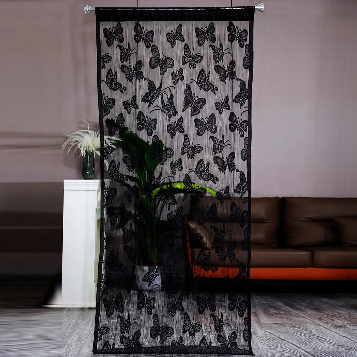 39,37 * 78,74 Zoll Mesh-Schmetterlingsvorhang, Wohnzimmer-Trennvorhang, Schlafzimmer-Lounge-Türvorhang, Hochzeitsdekoration