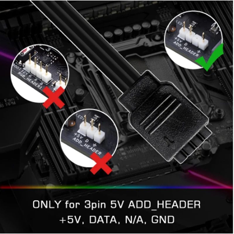 

50cm Addressable WS2812b Digital LED Strip for PC Case Decor, for iCUE CORSAIR Lighting Node PRO Commander PRO RGB LED Channels