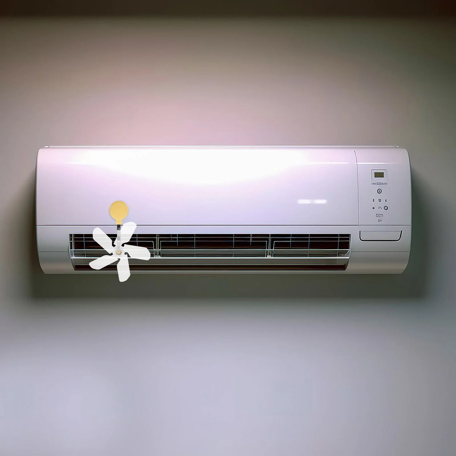 3 قطع من عاكس مكيف الهواء: تصميم كوب شفط اتجاه الرياح قابل للتعديل لغرفة المعيشة وغرفة النوم وفتحة بلاستيكية صفراء #3