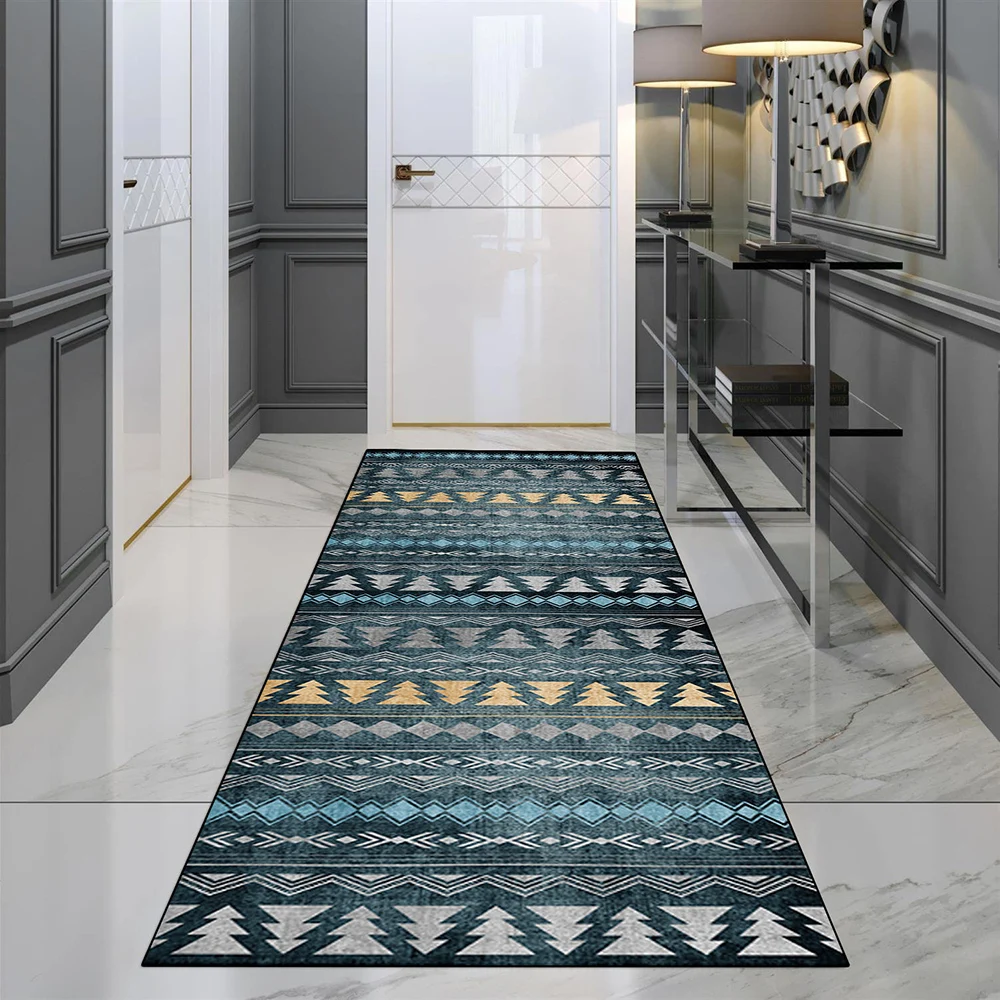 European Style Carpet Corridor Hallway Longe Area Rugs Customizable 2M/3M Floor Mat Villa Stairway Runners Long Strip Mats