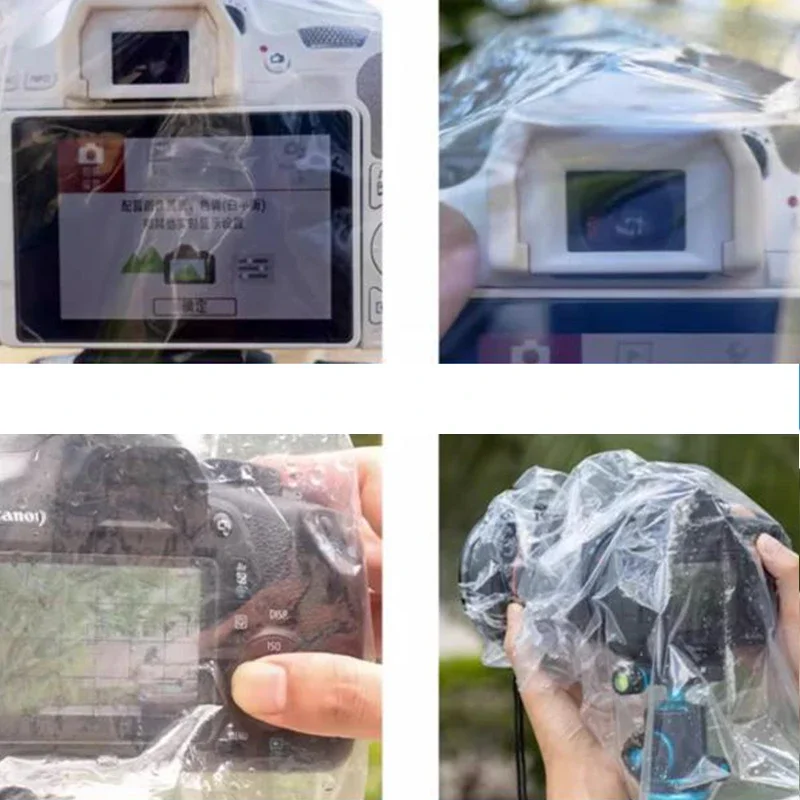 2 قطعة معطف واق من المطر مقاوم للماء كاميرا غطاء للمطر حقيبة حامي ل RI-5/RI-6/RI-S/RI-SF/RI-ST1 كاميرا غير نافذ للمطر اكسسوارات