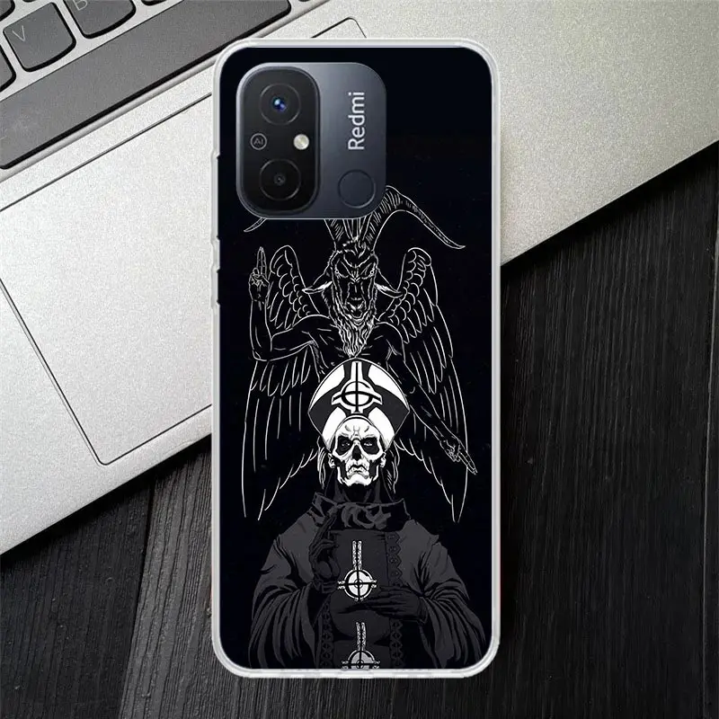 Ghost Papa Emeritus Soft Silicone Phone Case For Xiaomi Redmi 12 12C 9 9A 9C 9T 10 10A 10C 8 8A 7 7A 6A 6 Pro S2 K20 K40 Cover