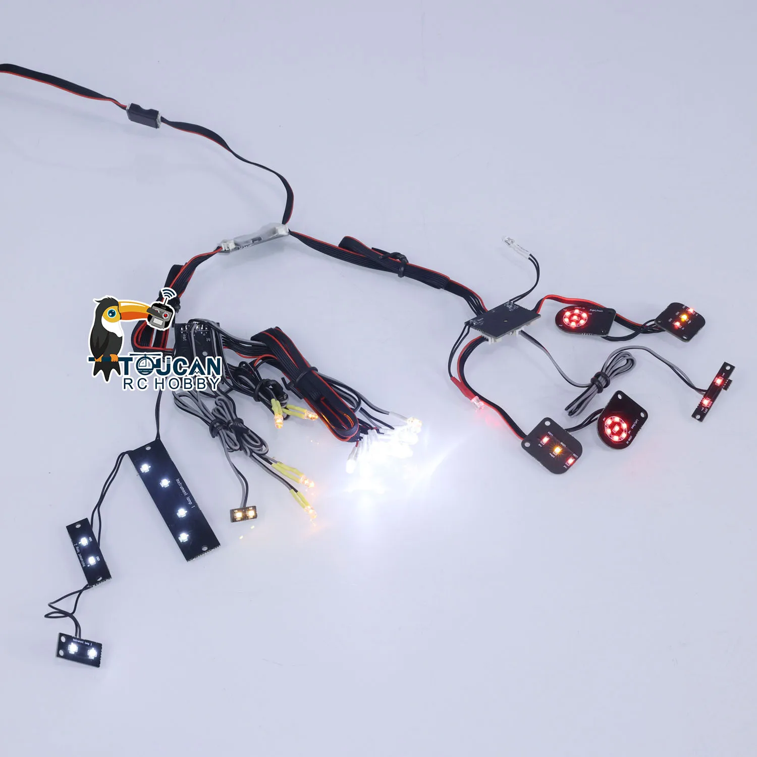 Capo Lights Hub Kit Light System for 1/8 RC Drift Cars GTR R-34 Ourdoor Gifts Toys TH22105