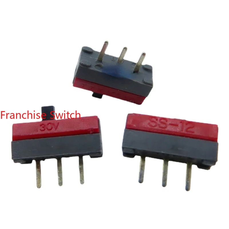 

5PCS Original Imported SS-12SDP2 Slide Switch 3 Pin 2-speed Toggle 0.1A28V