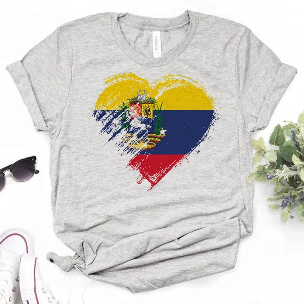 Venezuela top women graphic funny Tee female Japanese y2k clothing