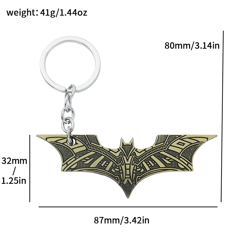 Batman Heroes Car Pendant Keychain Anime Movie Figura Couple Kids Birthday Gifts