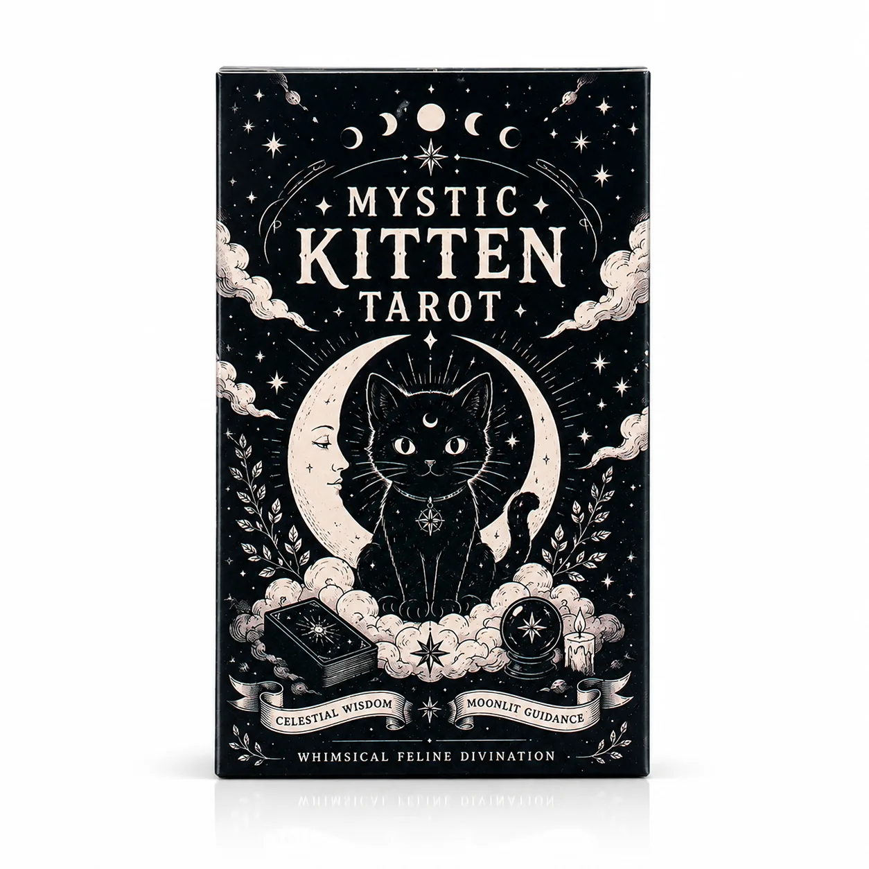 Mystic Kitten Tarot Deck 78 Ca - Tarot Deck With Guidebook 评论和价格