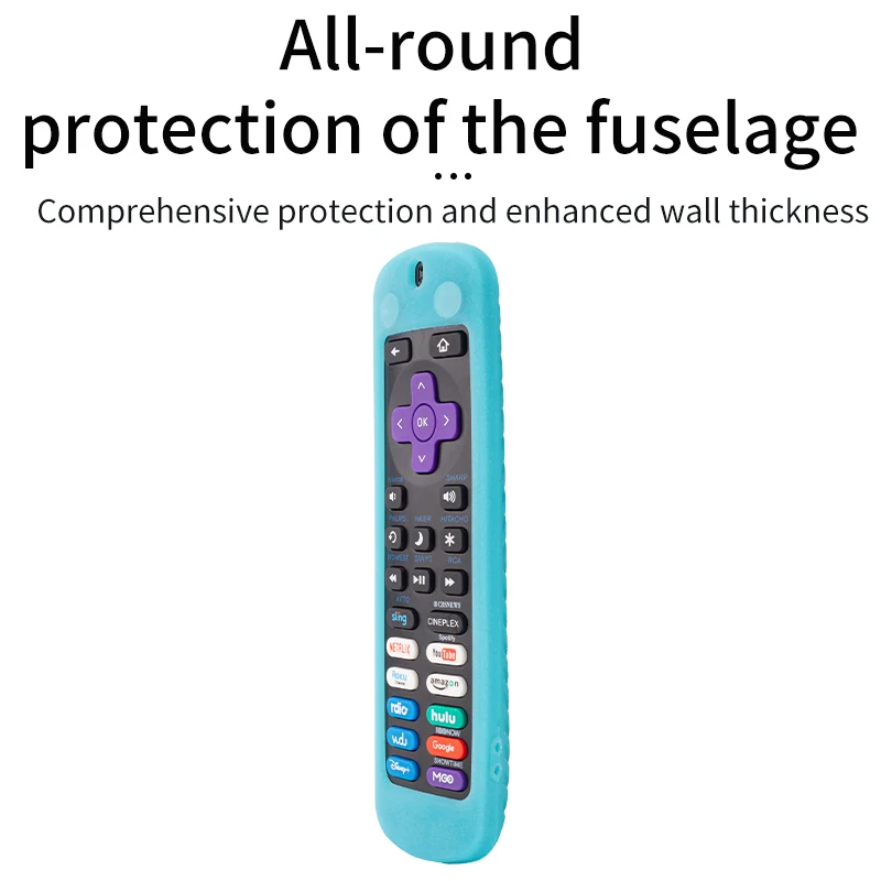 Silicone Case Protective Cover For Universal Multi-function TV Remote Control Cover Glowing In The Dark