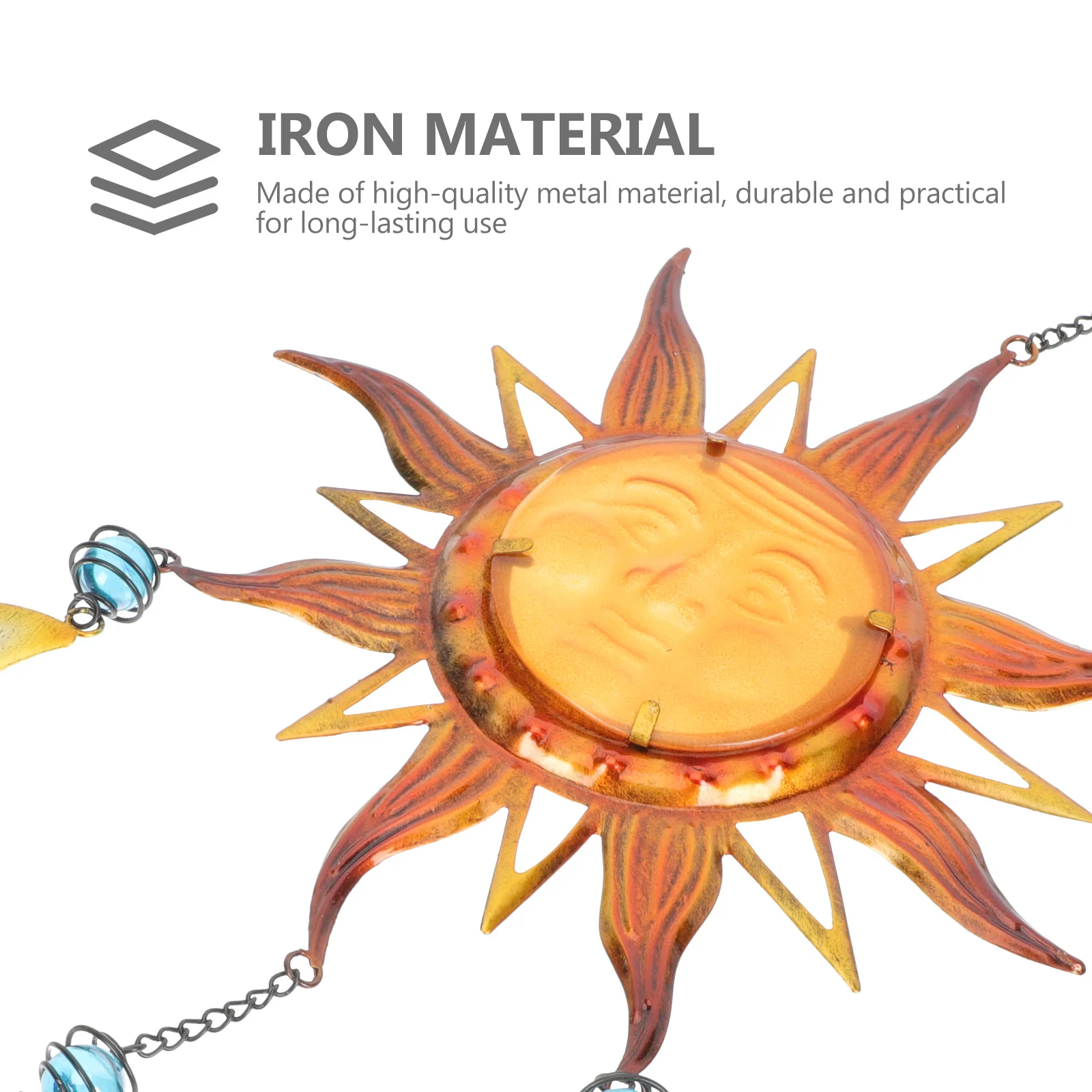 

Wind Chime Decoration Decorative Windbell Hanging Ornament Pendant Chimes Vintage Outdoor Glass Metal Creative