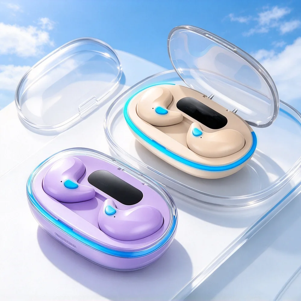 TWS Wireless Earbuds Wireless Headphones Provide Natural Music Expression Lightweight Frame Portable Container for Travel