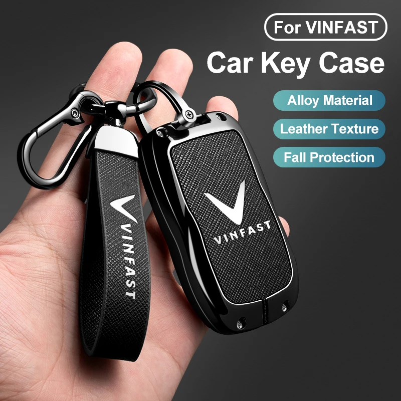 سبائك الزنك سيارة مفتاح غطاء قذيفة ل Vinfast VF3 5 6 7 8 9 31EV 32EV 33EV LUX A2.0 SA2.0 V8 E34 / VF8 / VF9 حامي الملحقات