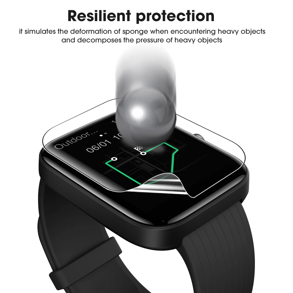 3-30 قطعة فيلم هيدروجيل ناعم من البولي يوريثان لـ Amazfit Bip 6 HD واقيات شاشة شفافة وليس زجاج لملحقات الساعة الذكية Amazfit Bip 6