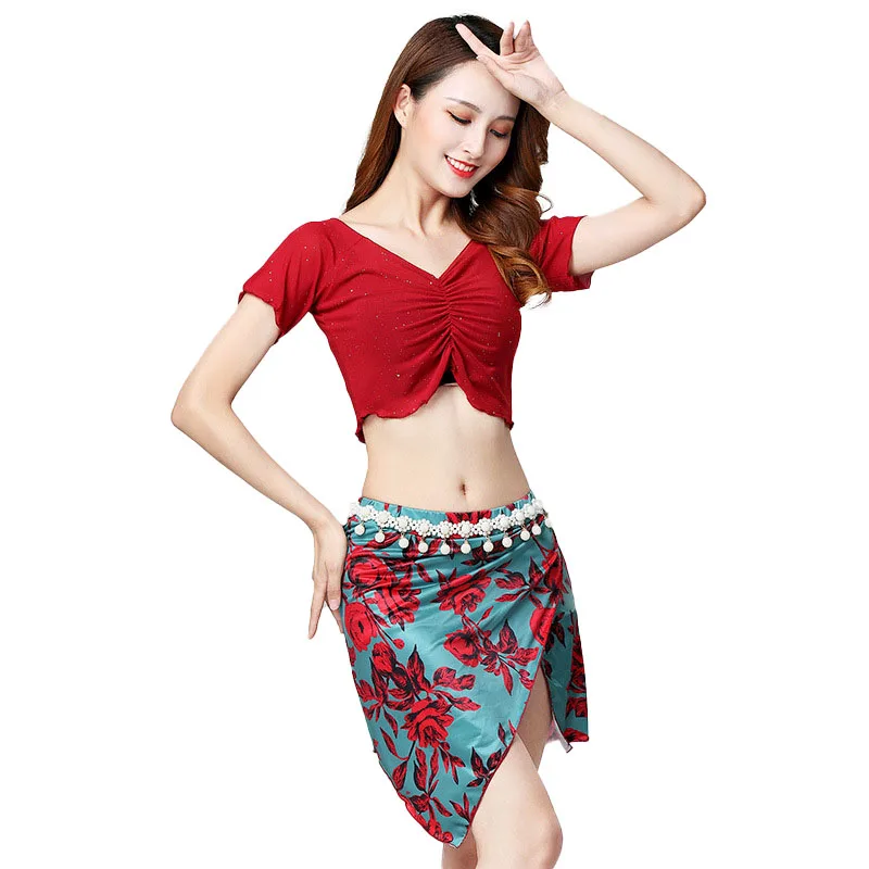 Belly Dance Tops Skirt Set Fashion Stage Dance Dress Suit Sexy Clothes Carnaval Disfraces Adult Fantasia Adulto Exotic Dancewear