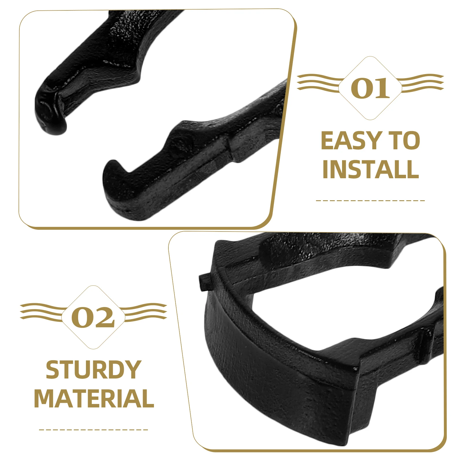 

100pcs Automotive Pipe Joints Black U Shape Clips Fuel Filter Tubing Clamps Car Accessories Plastic Durability Reliable Easy
