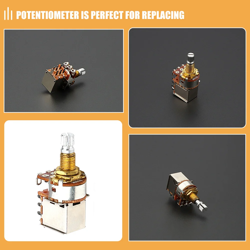 

Guitar Volume Pot Linear Taper Control Potentiometer Tone Electric Parts Push Button Switch Audio Stereo