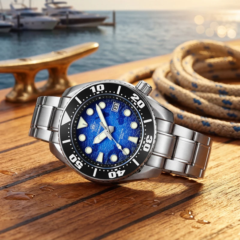 

ADDIESDIVE Automatic Watches For Man NH35 Sapphire Mirror Mechanical Watch Luminous Ceramic Bezel 200m Waterproof Surfing Watch