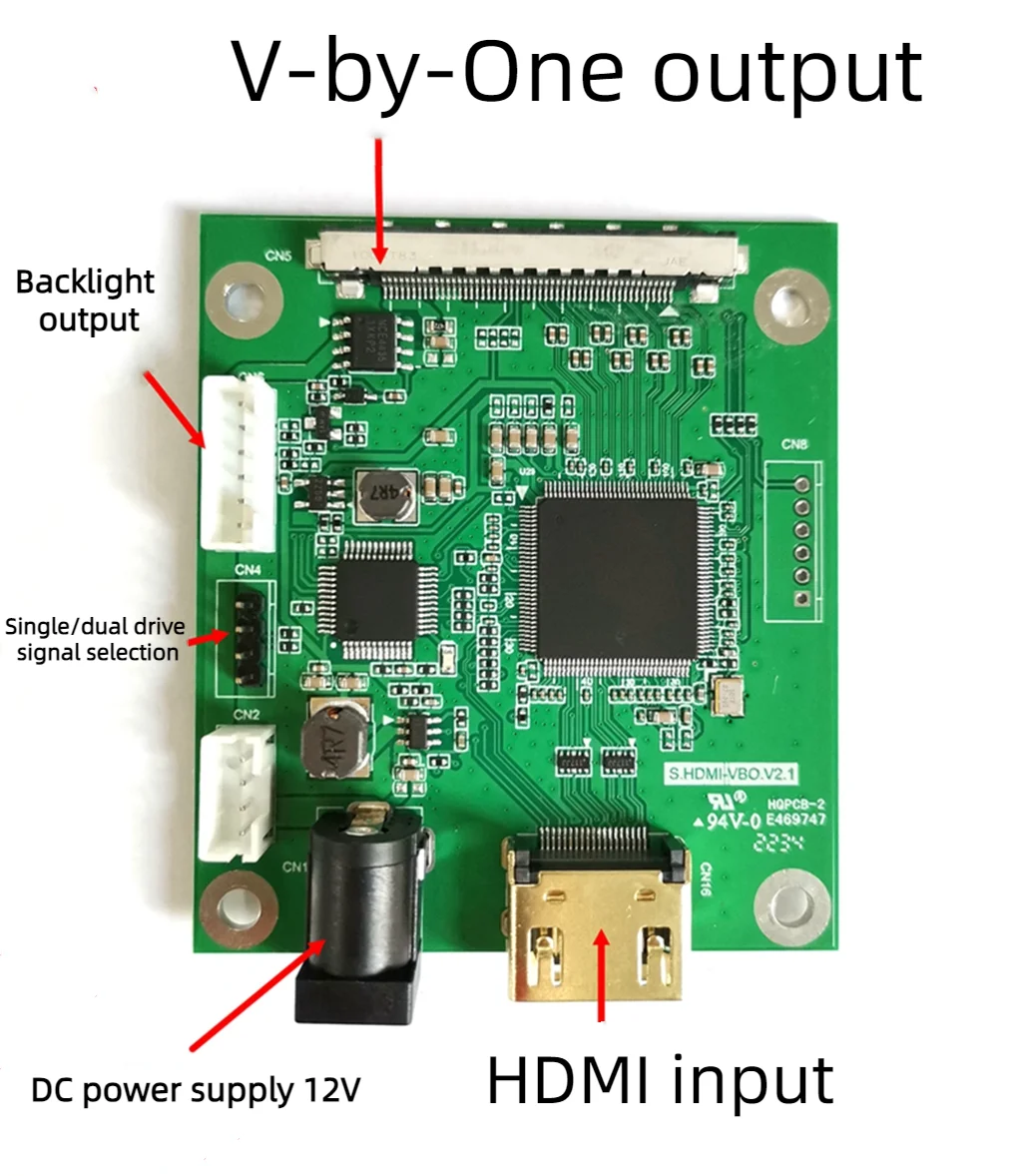 

HDMI2.0 to V-by-One Hdmi 4k60hz to VBO Vbyone Supports 4K60HZ