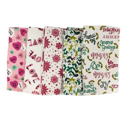 크리스마스 스타일 프린트 코튼 주방 청소 천, 행주 티 타올, 크리스마스 새해 파티 선물, 41x65cm, 1 개