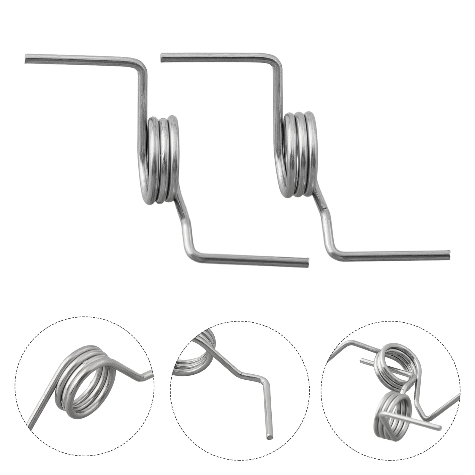 2PCS Refrigerator Door Spring Fridge Hinge Springs Replacement For Samsung DA81-01345B 5 Coils Baffle Strong Torsion Spring