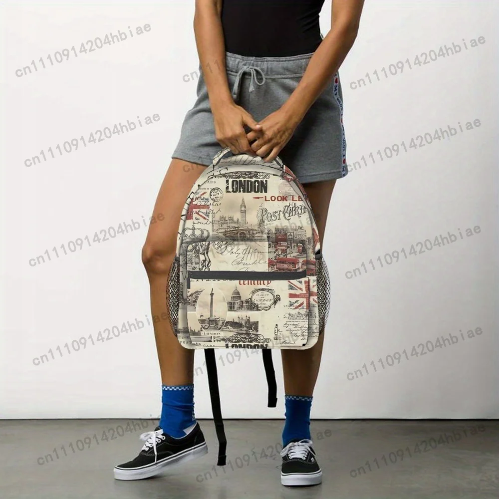 Large Capacity Backpack with Cartoon Prints, Featuring a Classic Travel Design Ideal for Trips, Shopping, Yoga, And Work