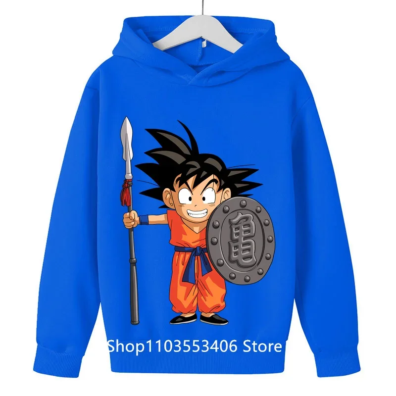 2024 Dragon Ball Hoodie Animation Peripheral Hoodie Long Sleeve Sun Wukong Leisure Clothes Spring and Autumn Men's and Women's