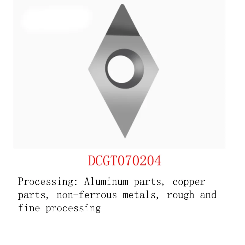 5PCS PCD Diamond CNC Insert APKT1604 DCGT 11T304 High Gloss Inserts Cutter For Copper Aluminum