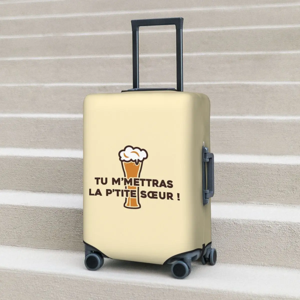 سوف ترسل لي الأخت الصغيرة! - غطاء حماية لحقيبة Dikkenek، أغطية حماية مرنة لرحلات الأمتعة مقاس 18-32 بوصة