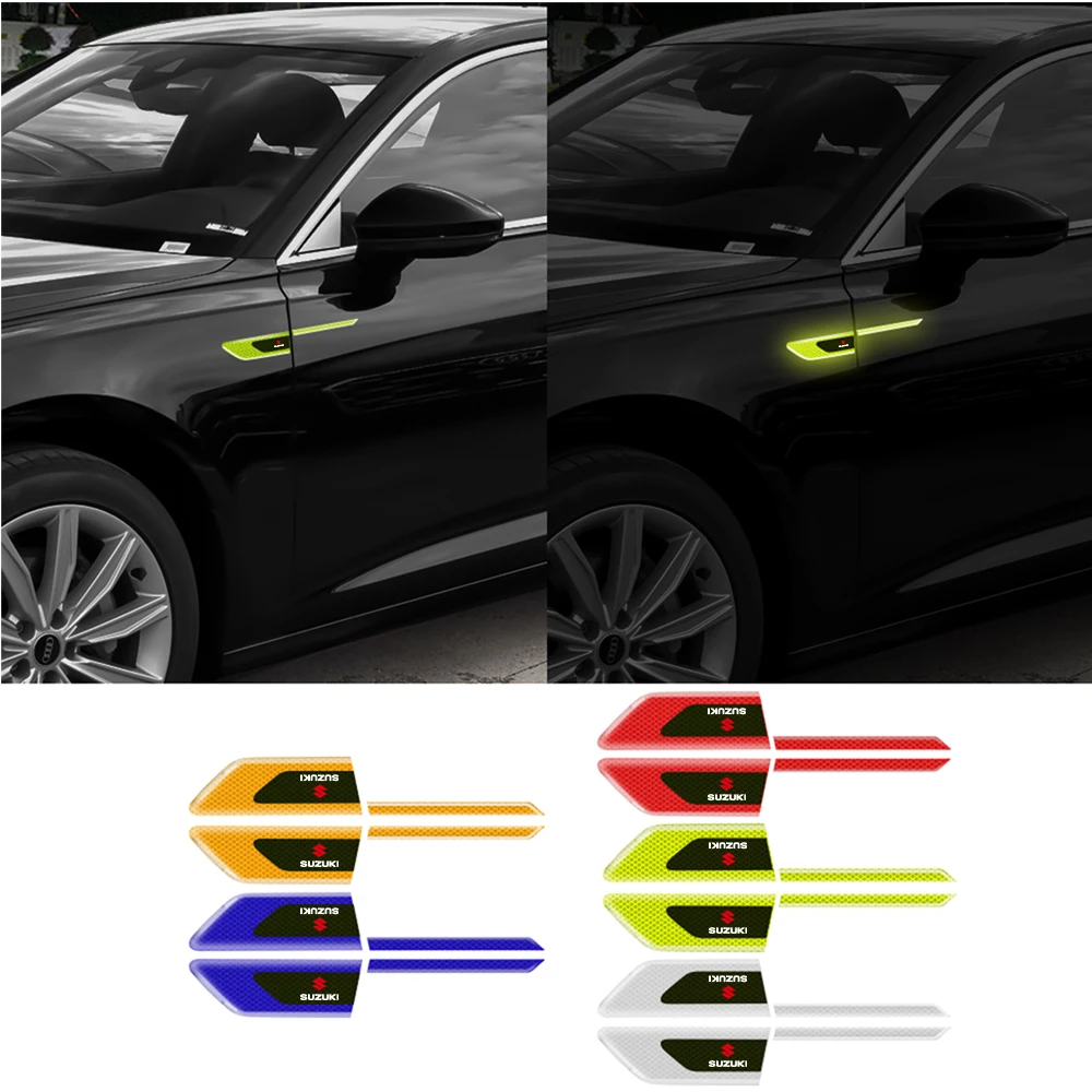 Car Reflective Decor Decal Fender Anti-Scratch Safety Warning Sticker For Suzuki SX4 Swift Alto Liane Grand Vitara Jimny S-cross - view 2