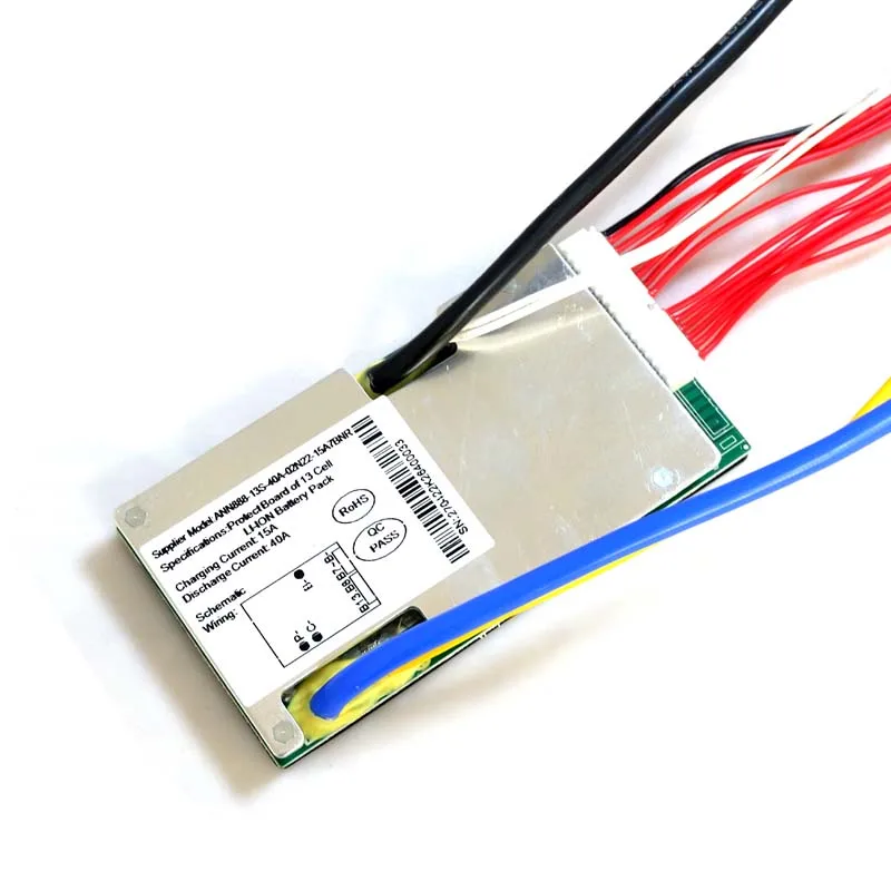 48V Pin Li-ion BMS 13S 48V 40A BMS 48V Lithium Ion Gói Với Cân Bằng chức Năng