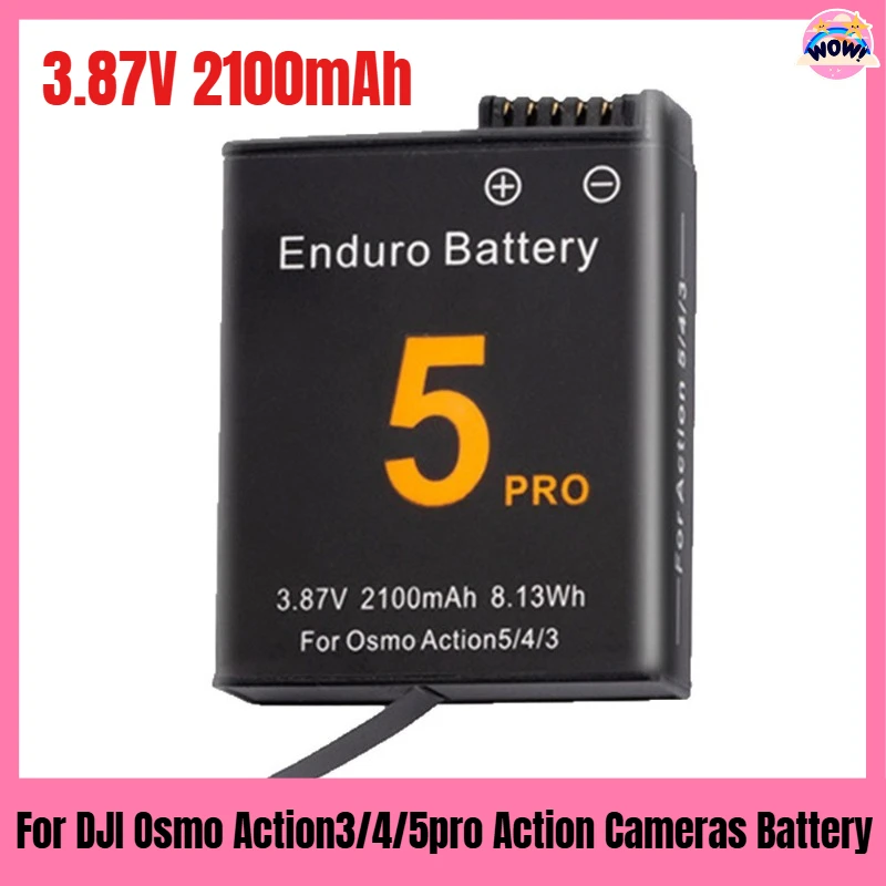 

3.87V 2100mAh for DJI Osmo Action3/4/5pro Action Cameras Battery