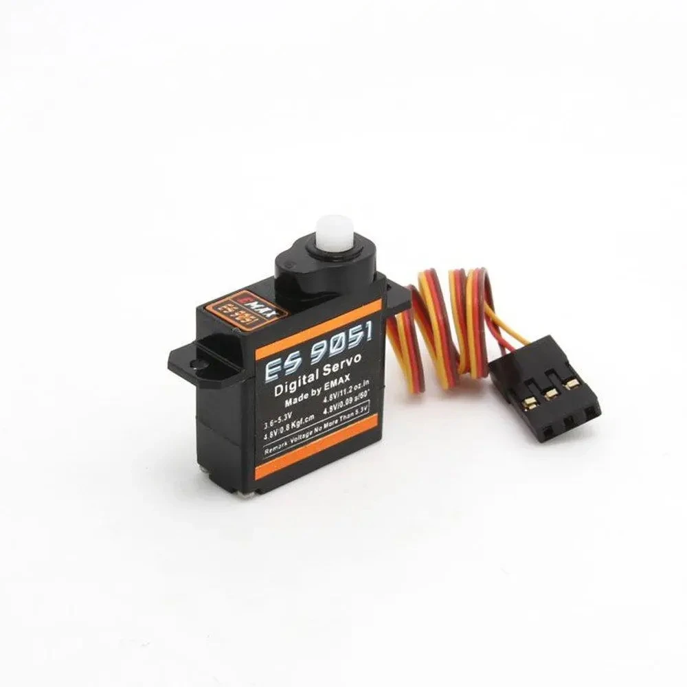 1ps EMAX ES9051 ES9251 4,3g/2,5G Servo Digital caja de cambios de plástico 0,8 kg de torsión para aviones 3D F3P venta al por mayor Dropship