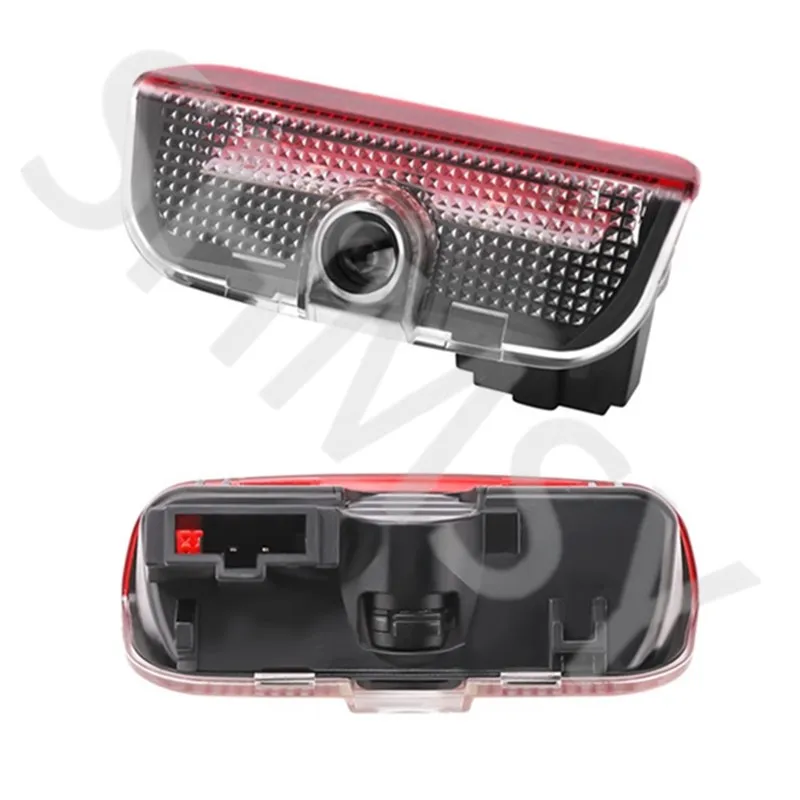 2Pcs LED Car Door Welcome Light Ghost Shadow Lamp Projector Accessories For Touareg 7P 2011-2022 2016 2017 2018 2019 2020 2021