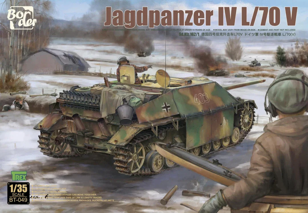 Border Assembled Tank Model Kit BT-049 Jagdpanzer IV Tank destroyers L70V (Sd. Kfz.162/1) 1/35