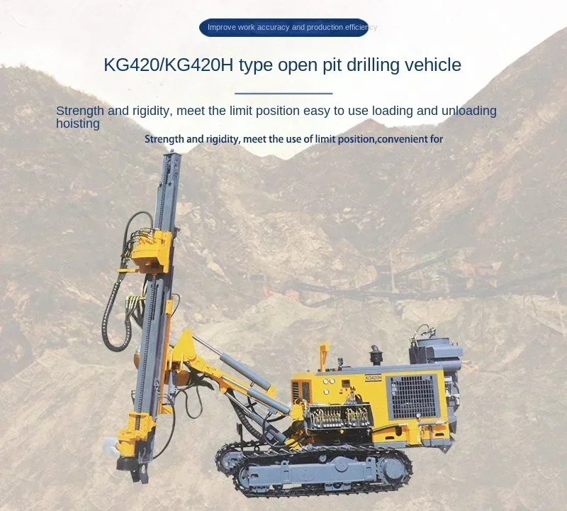 KG420 KG420H open-pit down-hole drilling vehicle tracked down-hole drilling rig blasting
