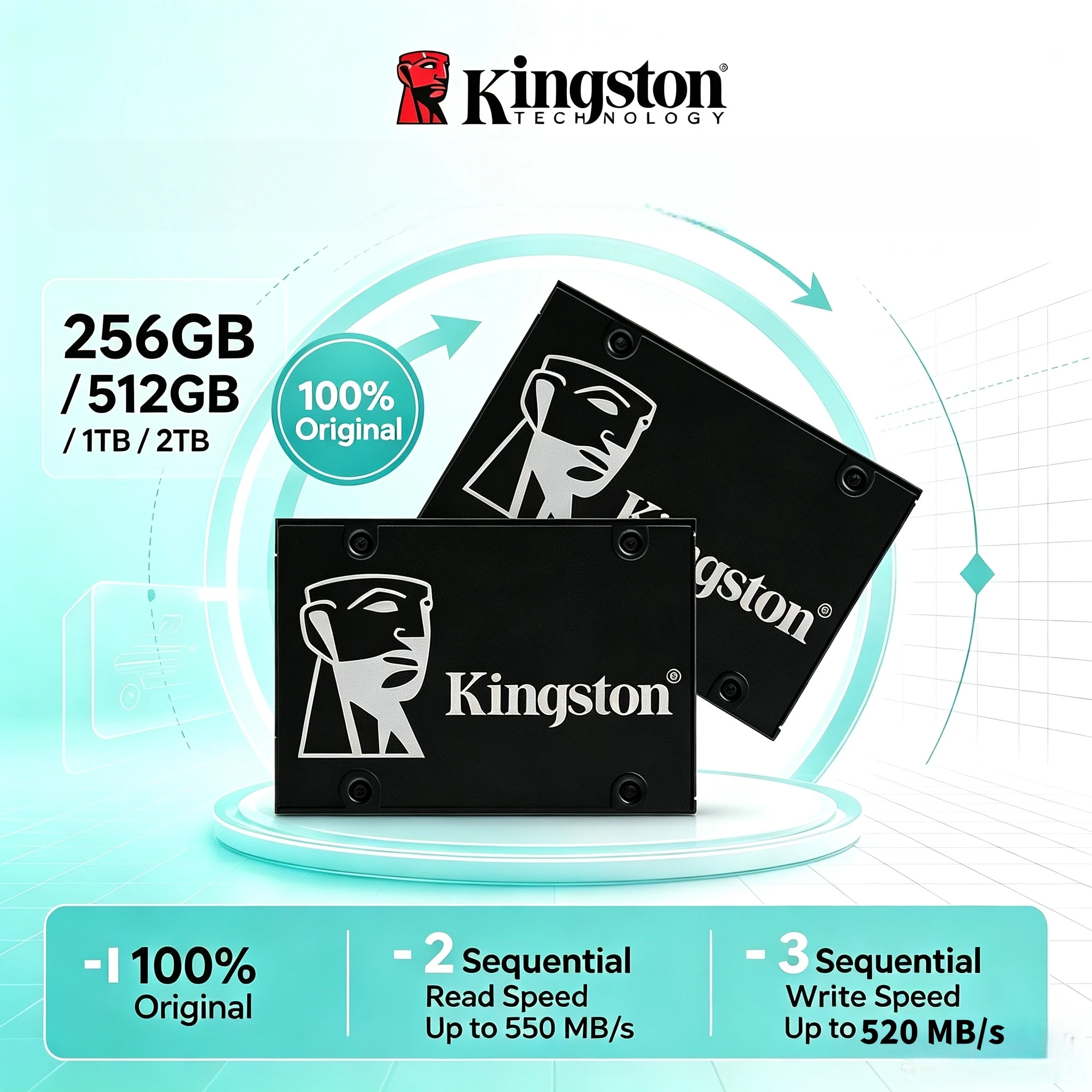 kingston-kc600-ソリッドステートドライブ-sata3-25インチ-256gb-512gb-1tb-2tb-内蔵ssd-hdd-pcデスクトップ-ノートパソコン用交換品