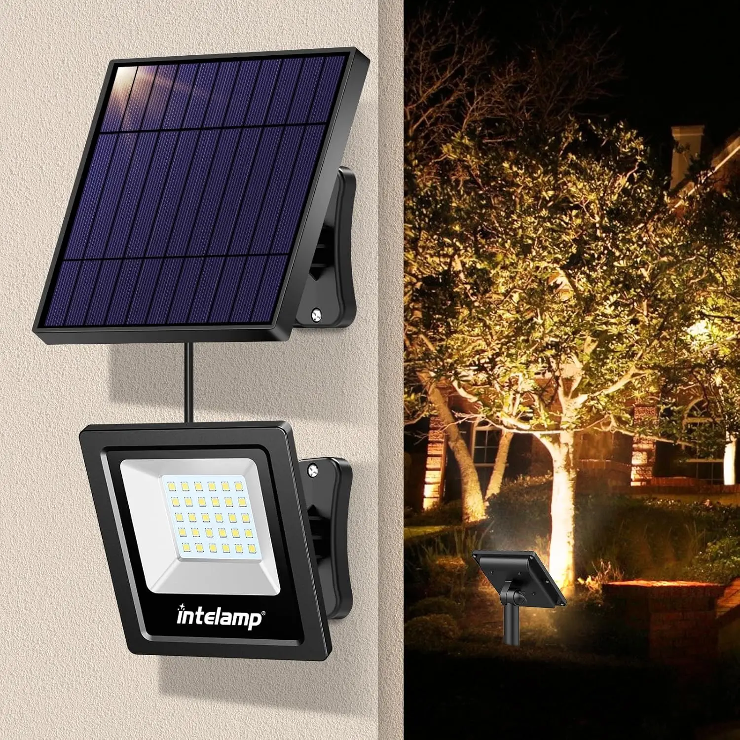 Imagem -04 - Solar Outdoor Super Bright Wall Light Ip65 Waterproof Street Light Luz de Segurança Solar Quente para Muitas Cenas