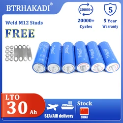 Yinlong 66160 LTO Rechargeable Batteries 2.3V 30Ah 35Ah 40Ah 4Ah 16000+ Long Cycle Life 6-24PCS For Solar Energy Storage