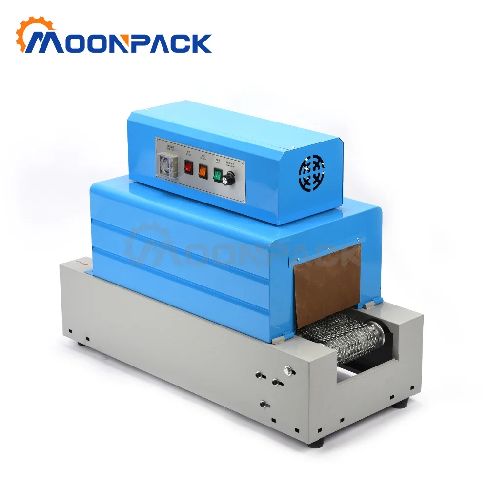 Moonpack BS-2015 small automatic shrink machine heat tunnel pvc film shrink wrapping machine equipment