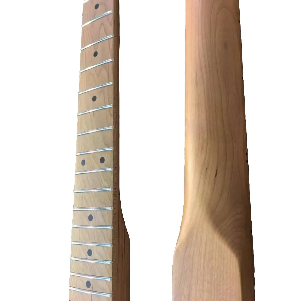 Roasted Maple ST Style Electric Guitar Neck – 22 Frets, Smooth Finish, Bolt-On Replacement Neck for ST Guitars